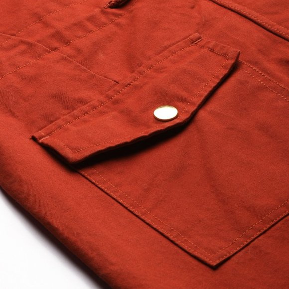 Chemistry Women Red Solid Open Front Jacket (Fixed Price) - Picture 7 of 10